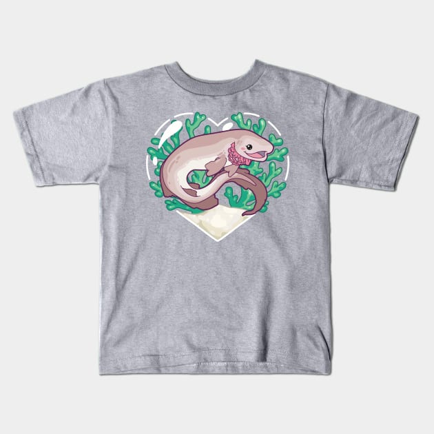 PINCH, the Frilled Shark Kids T-Shirt by bytesizetreasure